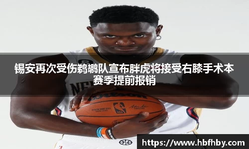 锡安再次受伤鹈鹕队宣布胖虎将接受右膝手术本赛季提前报销